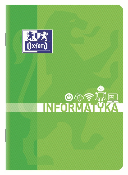 Zeszyt przedmiotowy do Informatyki A5/60 kratka Oxford 90g